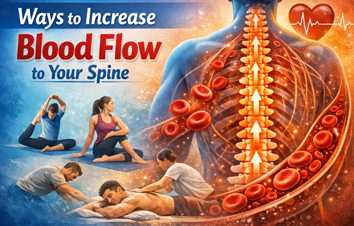 Ways to increase blood flow to your spine