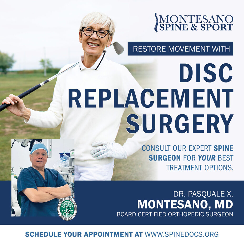 Dr. Adam Marciano and Dr. Pasquale X. Montesano have extensive experience in disc replacement surgery, ensuring you're in the very best of hands.