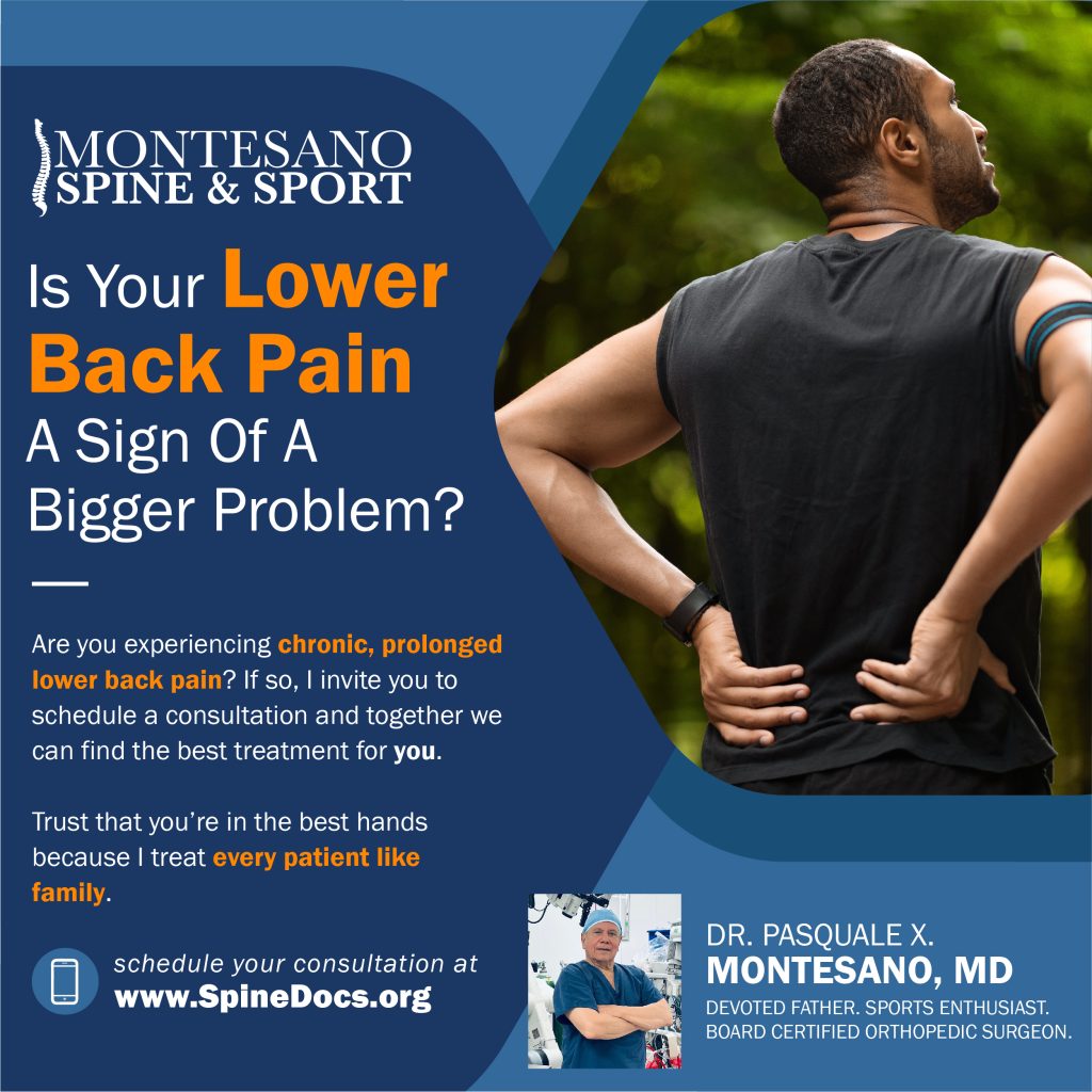 Lower back pain is one of the leading causes of physician visits. So how do you know when your pain is a sign of a bigger problem?