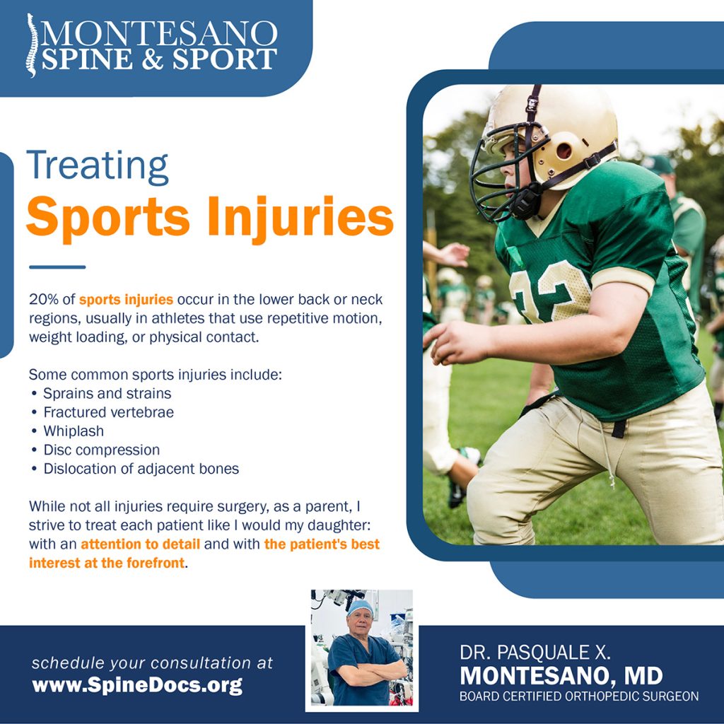 A sports injury can happen to anyone, from youth athletes fresh on the field to experienced professionals, in almost any sport.