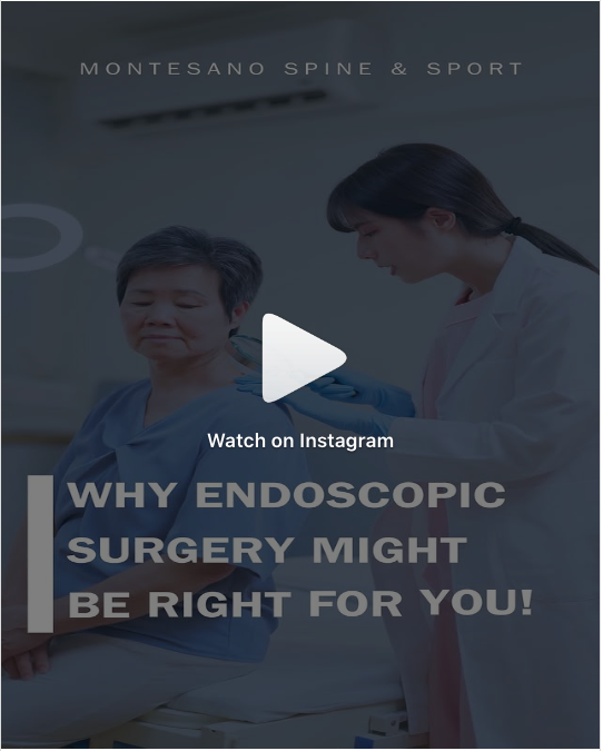 At Montesano Spine and Sport let us take your minimally invasive spine surgery to the next level with Endoscopic Spine Surgery.