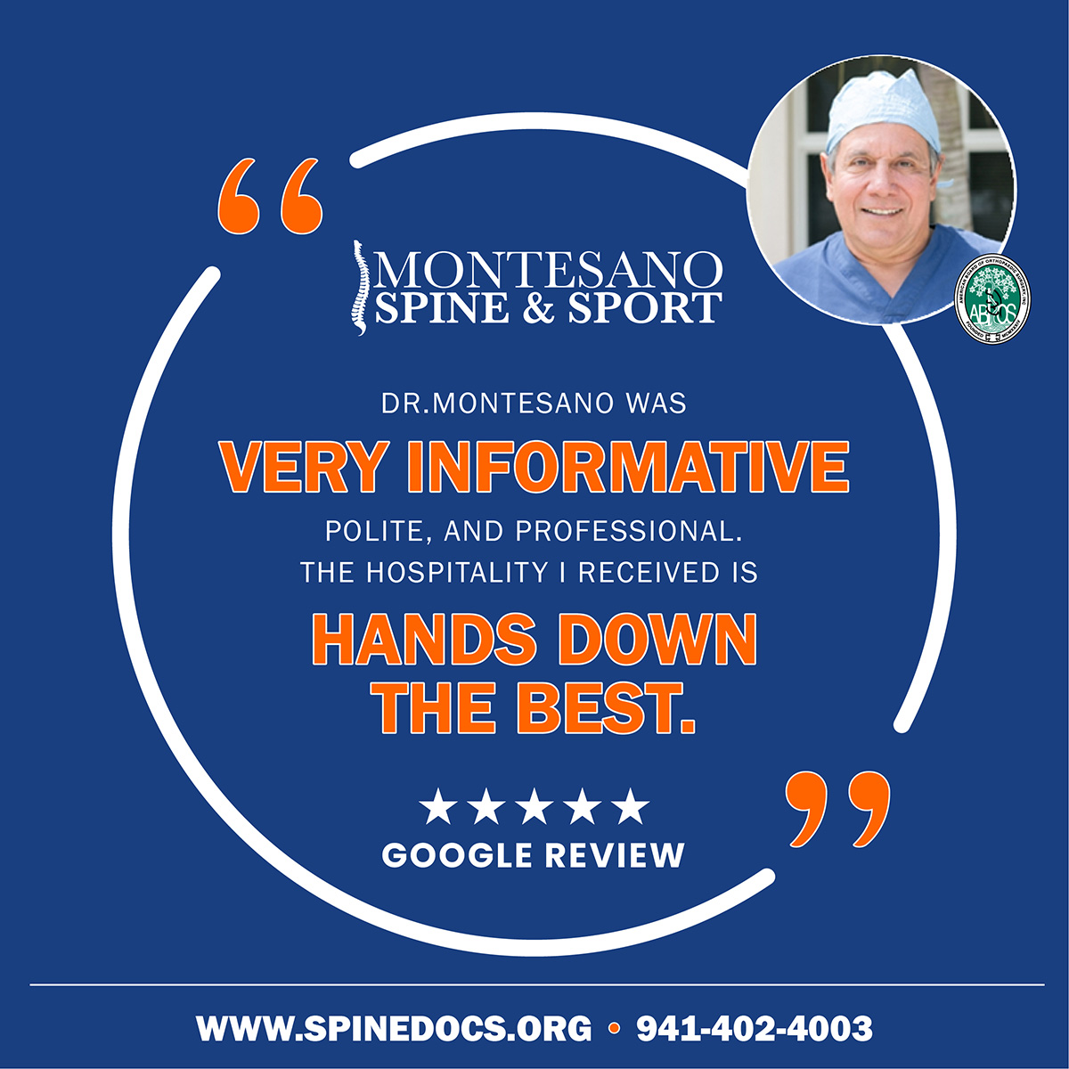 Read more about the article “Hands Down The Best” | Spine Surgery Testimonial