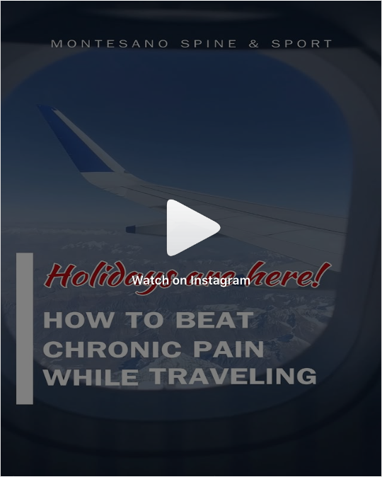 Whether flying or driving, here are some tips for traveling with chronic pain that you should know before you go. | Montesano Spine and Sport