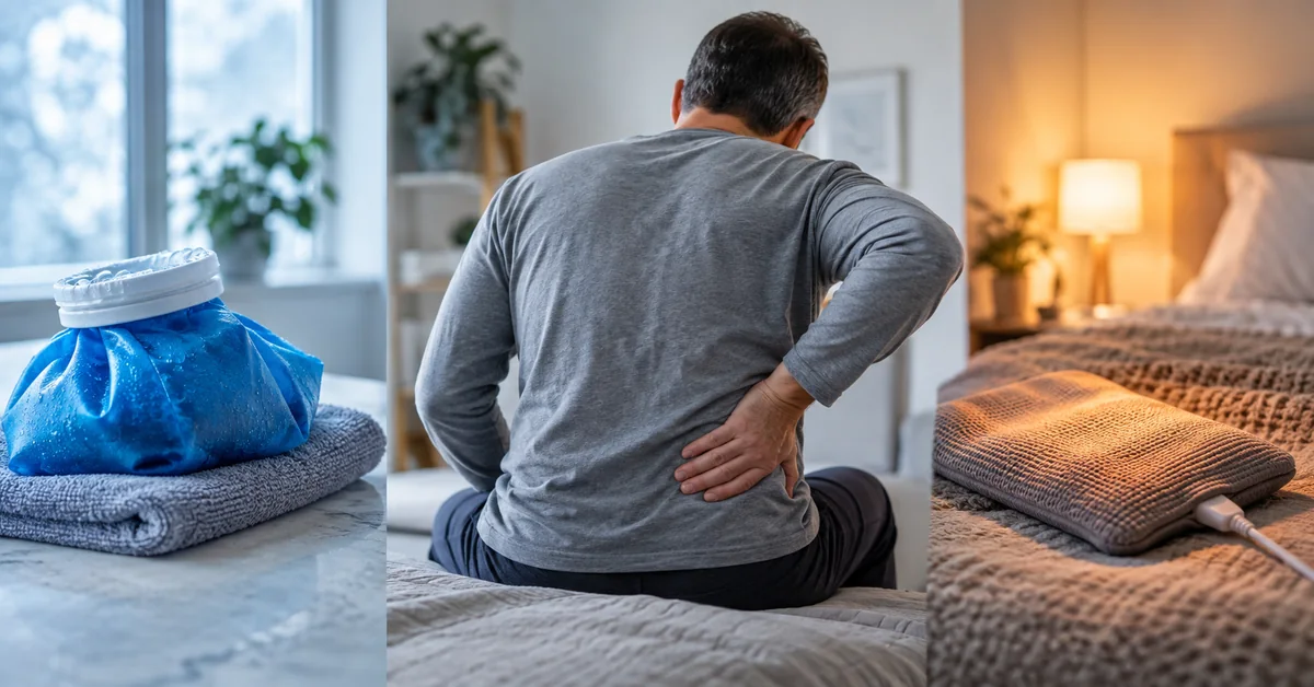 Cold pack and heating pad compared for back pain relief
