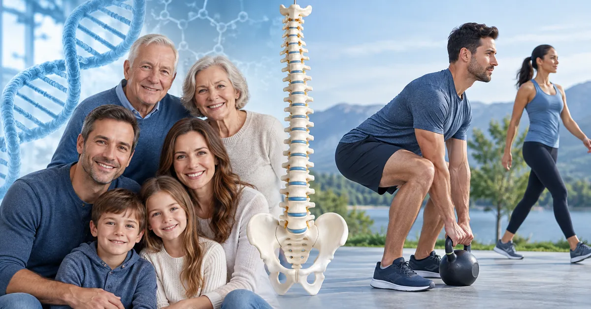 Genetics and healthy lifestyle factors affecting degenerative disc disease