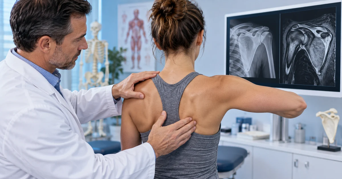 Orthopedic examination and imaging of the scapula