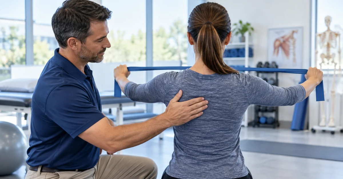Resistance-band rehabilitation for scapular strength and posture