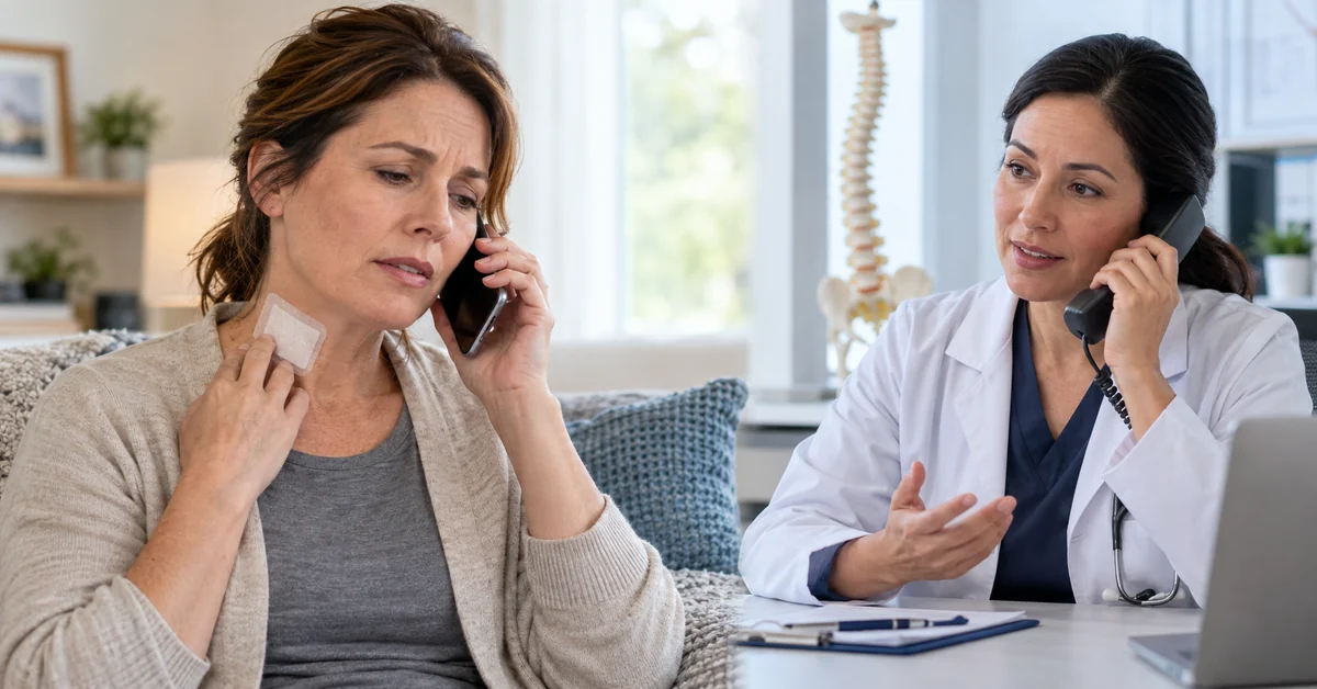 Postoperative patient calling a spine surgeon about scar concerns