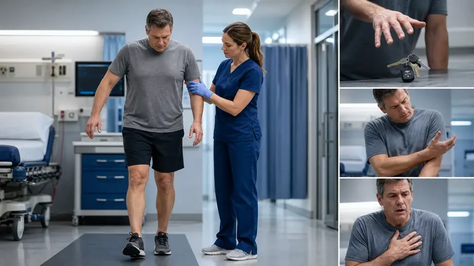 Examples of walking weakness breathing difficulty and other urgent C3-C4 warning signs
