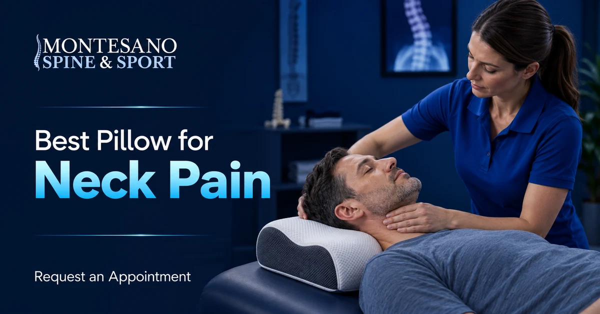 Supportive pillow maintaining neutral neck alignment for neck pain