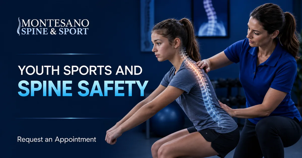 Young athlete learning safe spine protection techniques from a coach